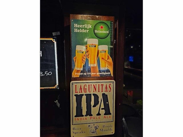 Heineken / lagunitas - decoratie reclamebord (2x) - afbeelding 2 van  2