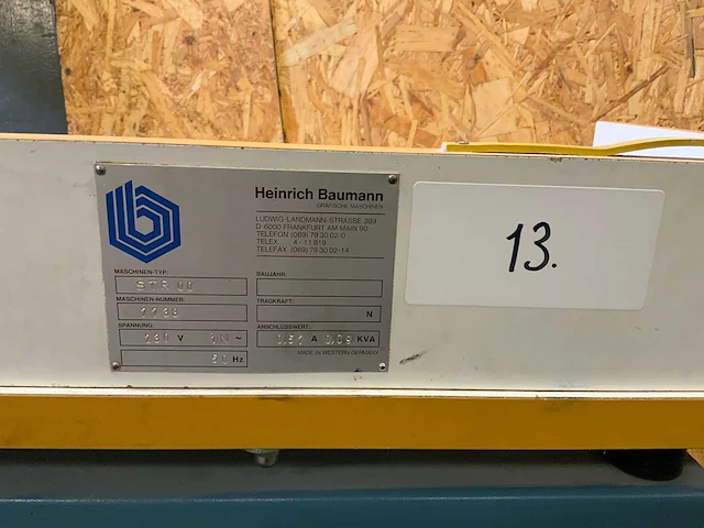 Heinrich baumann - gelijkstoottafel - afbeelding 2 van  3