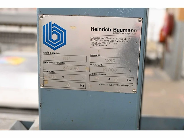 Heinrich baumann - nu 1000 - verrijdbare papier stapel lift - afbeelding 4 van  5