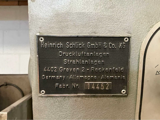 Heinrich schlick straalcabine - afbeelding 2 van  10
