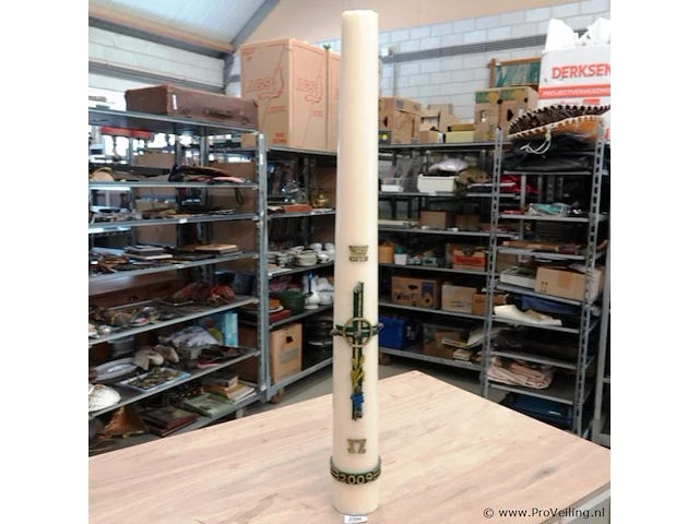 Hele grote kerkkaars - afbeelding 1 van  5