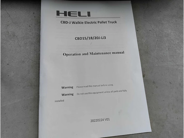 Heli - 2024 - cbd15 - elektrische palletwagen - afbeelding 14 van  25