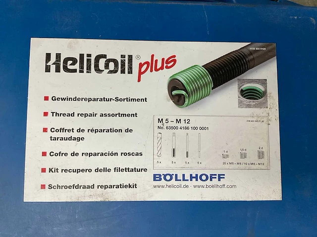 Helicoil plus m5-m12 schroefdraad reparatieset - afbeelding 3 van  3