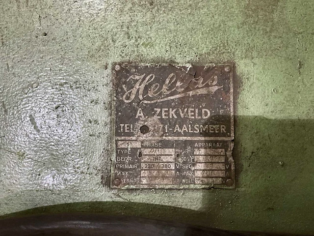 Hellas - type 200 - elektrode lasapparaat - afbeelding 3 van  3