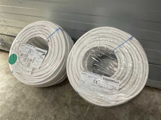Helukabel vmvl (h05vv-f) kabel 5x2.5mm2 wit per rol 100 meter (2x) - afbeelding 3 van  9