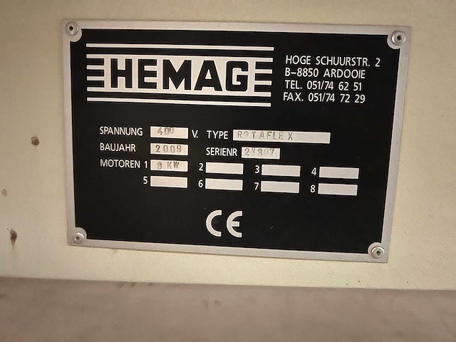 Hemag - 2009 - rotaflex rfw-3000d - cnc-bewerkingscentra - afbeelding 5 van  23