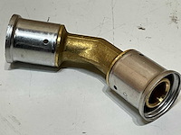 Henco kniekoppeling persaansluiting 45° (11x) - afbeelding 1 van  5