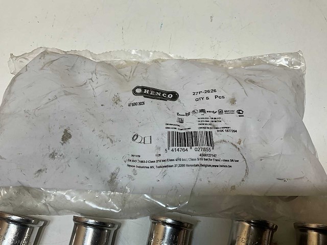 Henco kniekoppeling persaansluiting 45° (11x) - afbeelding 4 van  5