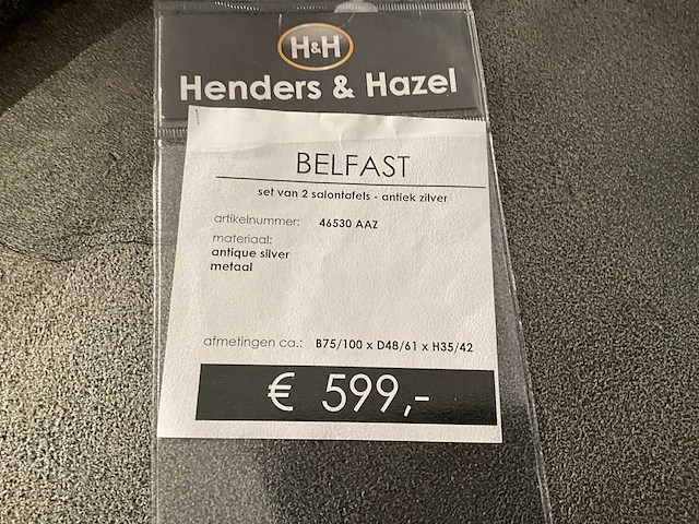 Henders & hazel belfast salontafel set van 2 - afbeelding 2 van  10