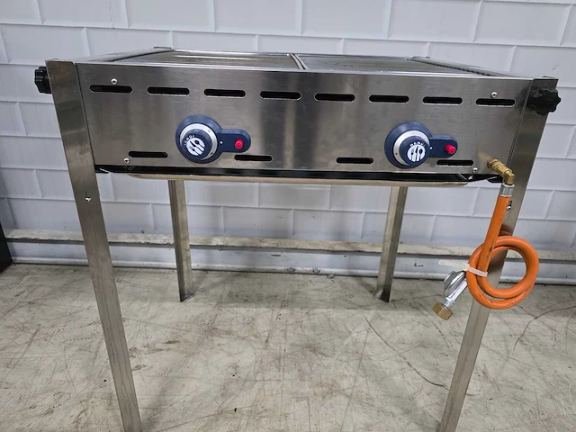 Hendi - green fire 2 brander - gas bbq - afbeelding 3 van  10
