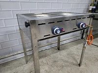 Hendi - green fire 2 brander - gas bbq - afbeelding 8 van  10