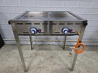 Hendi - green fire 2 brander - gas bbq - afbeelding 4 van  10