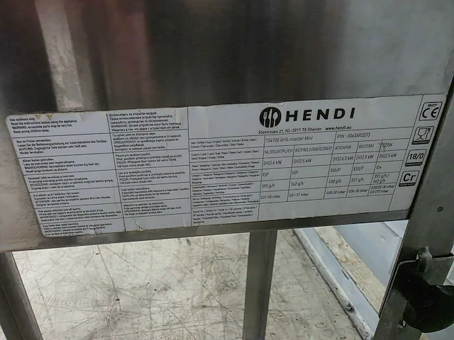 Hendi - grill-master mini - gas bbq - afbeelding 4 van  7