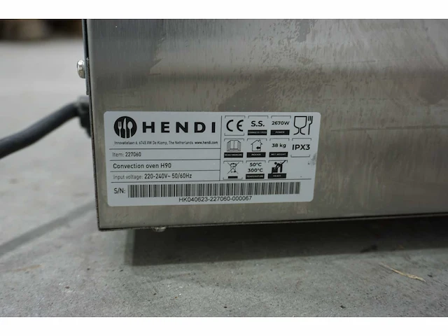 Hendi - heteluchtoven - afbeelding 4 van  4