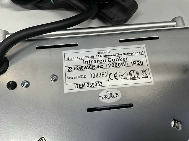 Hendi 239353 infrarood kookplaten (2x) - afbeelding 7 van  7