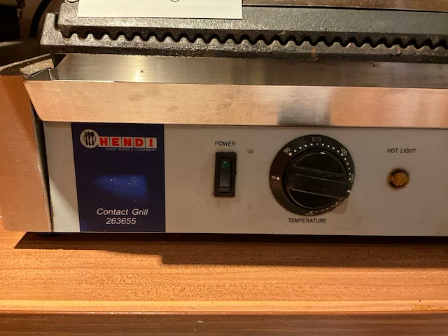Hendi 263655 contact grill - afbeelding 4 van  5
