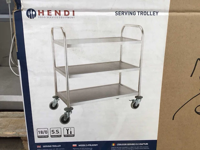 Hendi 810101 serveerwagen - afbeelding 1 van  3