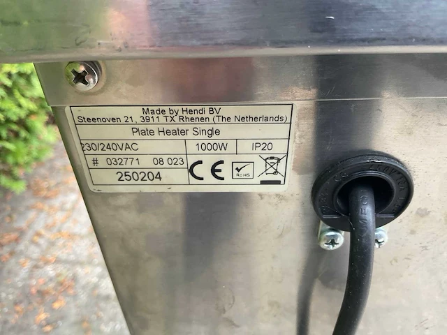 Hendi bordenwarmer 1000w - afbeelding 5 van  5