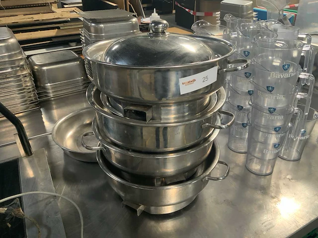 Hendi chafing dish rond 6.8l. (4x) - afbeelding 2 van  4