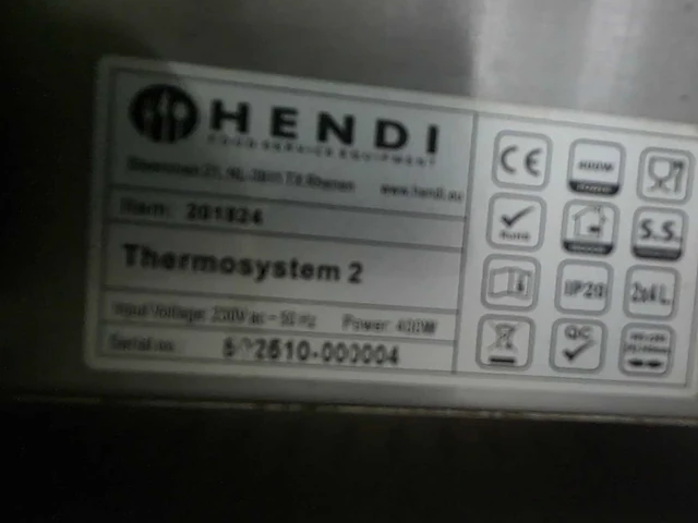 Hendi / elite - thermo system 2 - overige keukenbenodigdheden - afbeelding 4 van  4