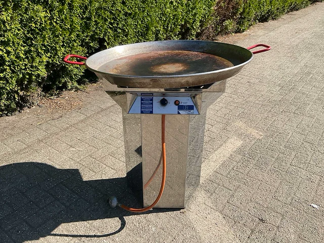 Hendi fiësta 800 mobiele rvs barbecue / paella - afbeelding 2 van  9