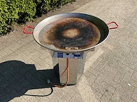 Hendi fiësta 800 mobiele rvs barbecue / paella - afbeelding 3 van  9
