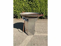 Hendi fiësta 800 mobiele rvs barbecue / paella - afbeelding 4 van  9