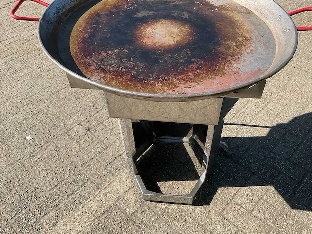 Hendi fiësta 800 mobiele rvs barbecue / paella - afbeelding 5 van  9