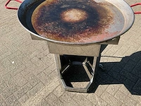 Hendi fiësta 800 mobiele rvs barbecue / paella - afbeelding 5 van  9