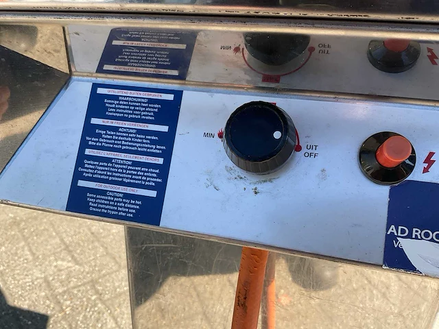 Hendi fiësta 800 mobiele rvs barbecue / paella - afbeelding 6 van  9
