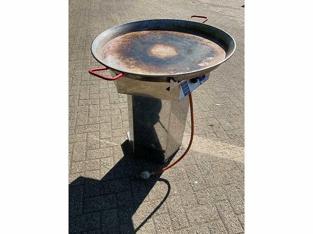 Hendi fiësta 800 mobiele rvs barbecue / paella - afbeelding 8 van  9
