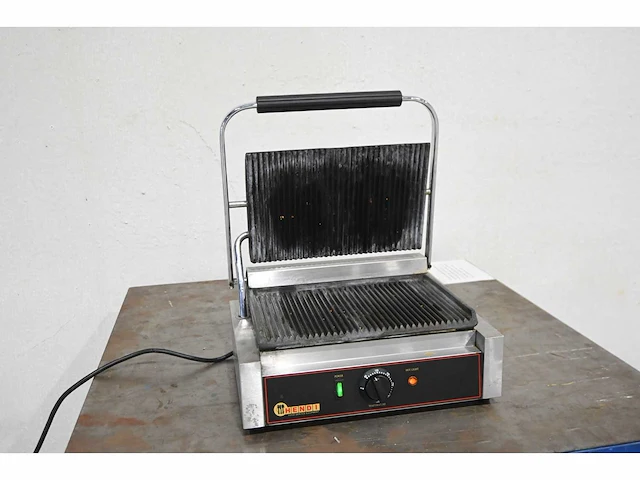 Hendi rvs panini grill - afbeelding 1 van  4