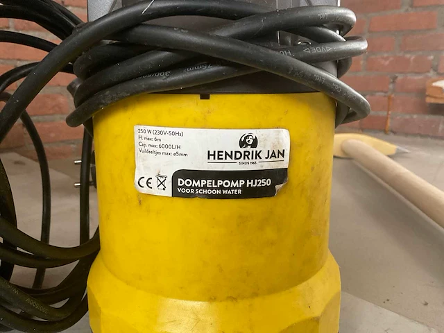Hendrik jan hj250 dompelpomp - afbeelding 2 van  2