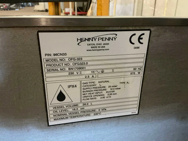 Henny penny ofg-323 computron 1000 friteuse - afbeelding 3 van  11