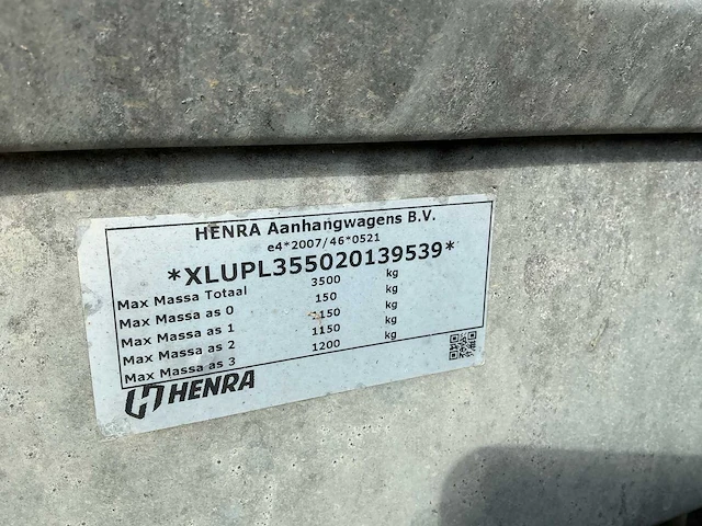 Henra - 2021 - pl35 - aanhangwagen - afbeelding 7 van  20