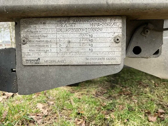 Henra aanhangwagen kiepwagen - afbeelding 5 van  16
