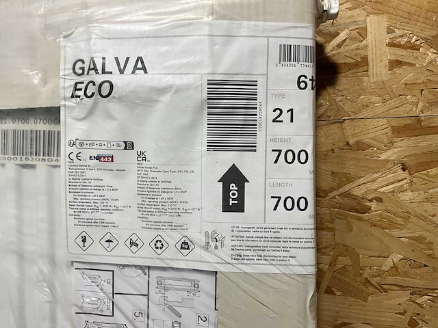 Henrad eco galva paneelradiator 1077w - afbeelding 2 van  3