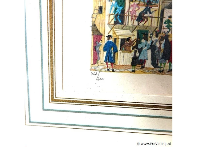 Henry lemarie houtsnede hand gesigneerd en genummerd - afbeelding 4 van  5