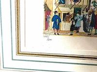 Henry lemarie houtsnede hand gesigneerd en genummerd - afbeelding 4 van  5