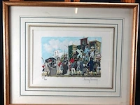 Henry lemarie houtsnede hand gesigneerd en genummerd - afbeelding 1 van  5