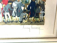 Henry lemarie houtsnede hand gesigneerd en genummerd - afbeelding 3 van  5