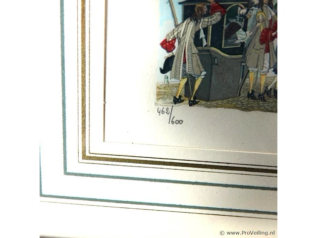 Henry lemarie houtsnede hand gesigneerd en genummerd - afbeelding 4 van  5
