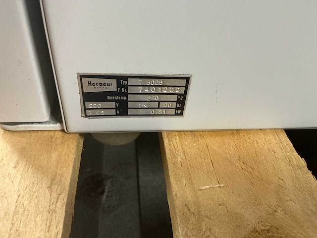 Heraeus t5026 laboratoriumoven - afbeelding 5 van  5