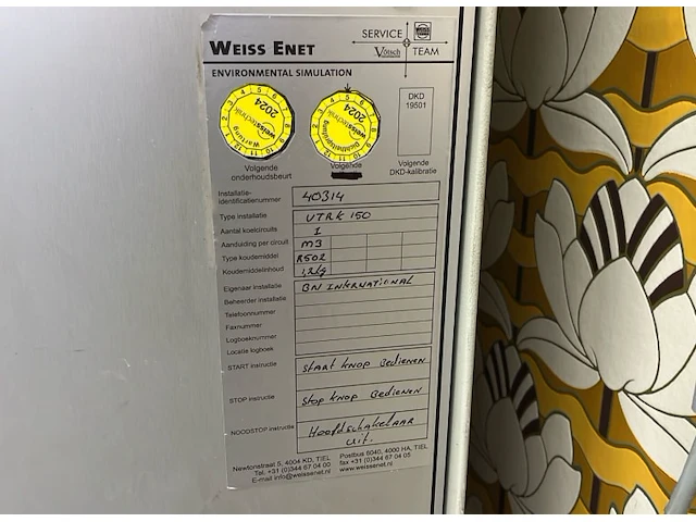 Heraeus vötsch vtrk 150 klimaatkamer - afbeelding 4 van  9