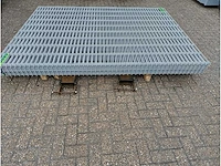 Heras - dubbelstaafs hekwerk 8/6/8 (14x) 1,83m licht grijs - afbeelding 2 van  8