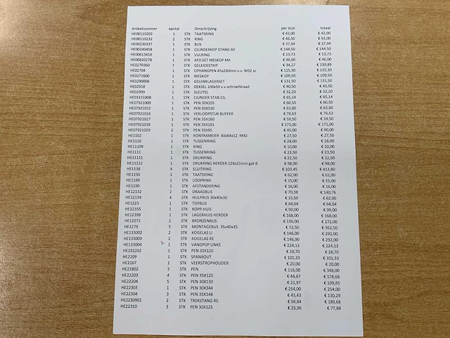 Herder - partij - heder slootmachine onderdelen - afbeelding 11 van  23
