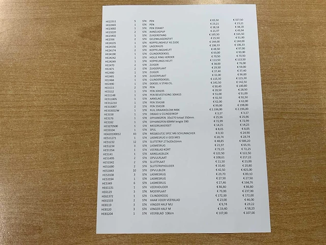 Herder - partij - heder slootmachine onderdelen - afbeelding 13 van  23
