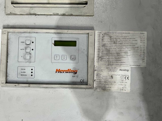 Herding - flex 1500-48/9 gk - welding fume exhaust unit - 2014 - afbeelding 10 van  20