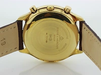 Heren chronograaf polshorloge baume & mercier, baumatic, witte wijzerplaat, bouwjaar ca 1990 - afbeelding 7 van  9