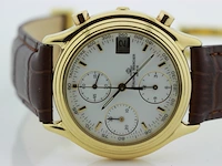 Heren chronograaf polshorloge baume & mercier, baumatic, witte wijzerplaat, bouwjaar ca 1990 - afbeelding 8 van  9